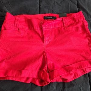 Red Shorts!! Show those legs!